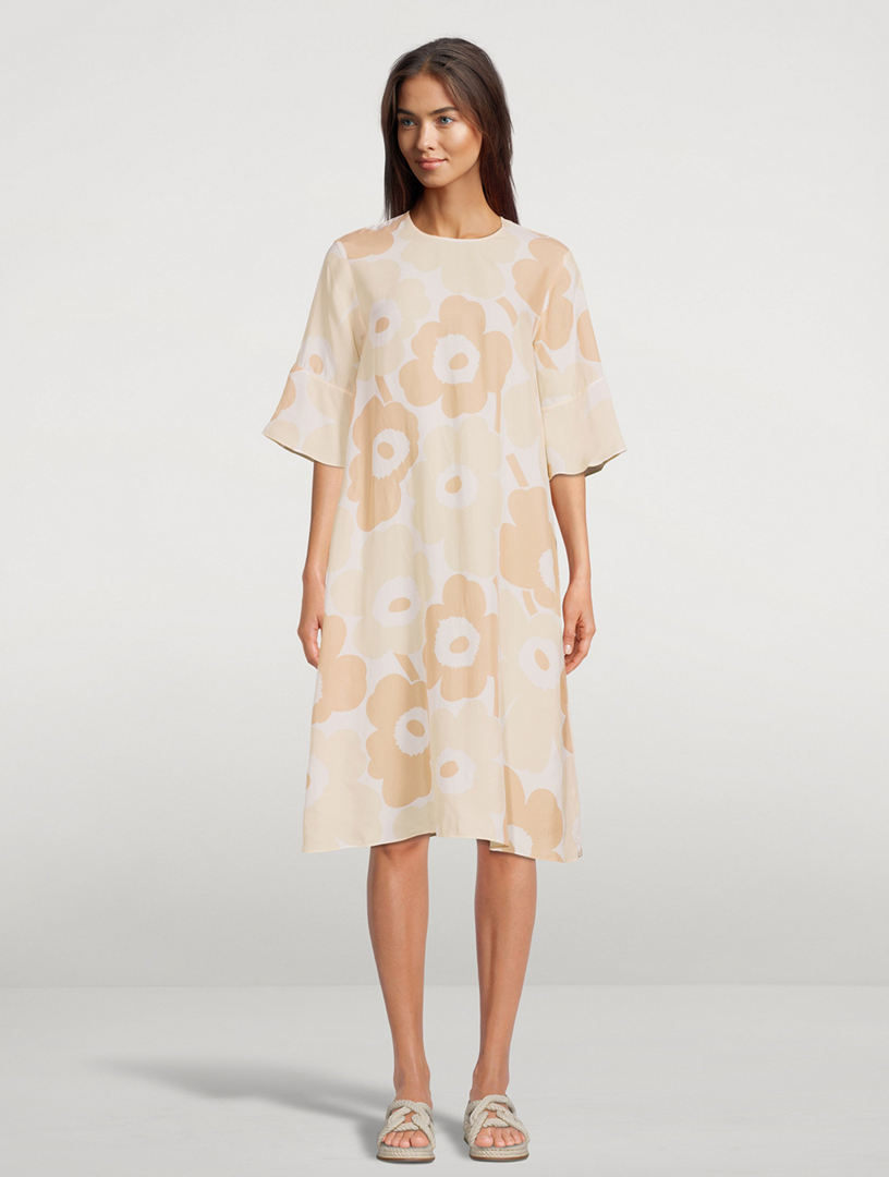 MARIMEKKO Logn Pieni Unikko Midi Dress | Holt Renfrew Canada