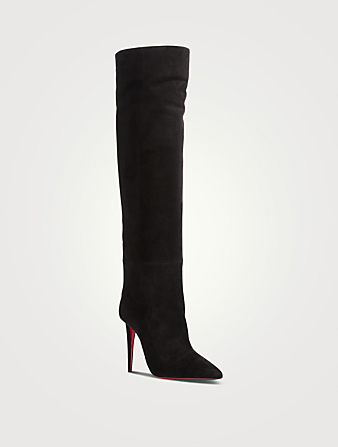 CHRISTIAN LOUBOUTIN Astrilarge Suede Knee-High Boots Women's Black