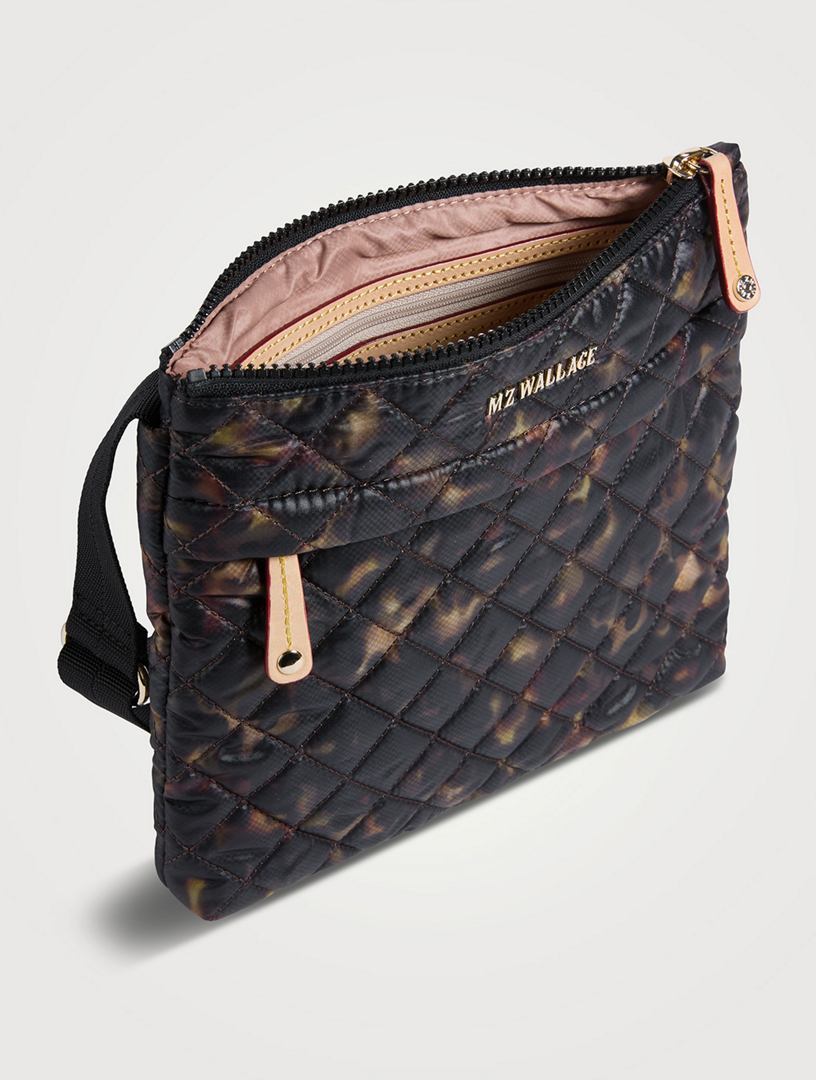 MZ WALLACE Metro Flat Crossbody Bag In Tortoise Print Holt Renfrew Canada