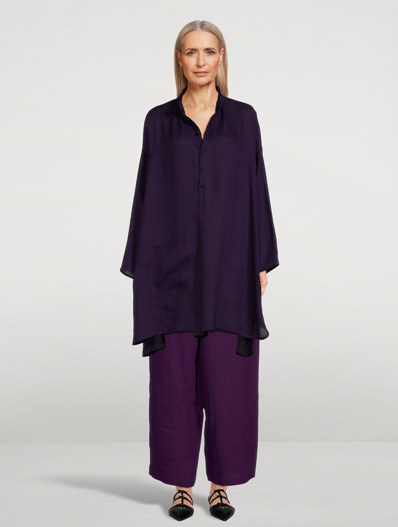 Gilet/cardigan Eskandar Lin Violet - Taille Unique - Manches Longues - Occasion Parfait état