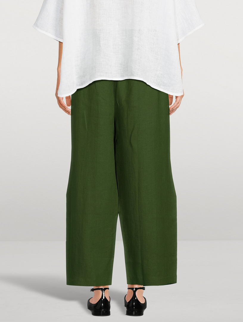 Eskandar Japanese Wide Leg Linen Pants Holt Renfrew Canada