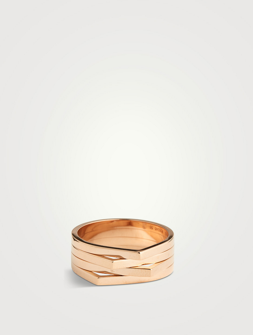 Antifer 18K Gold Four-Row Ring