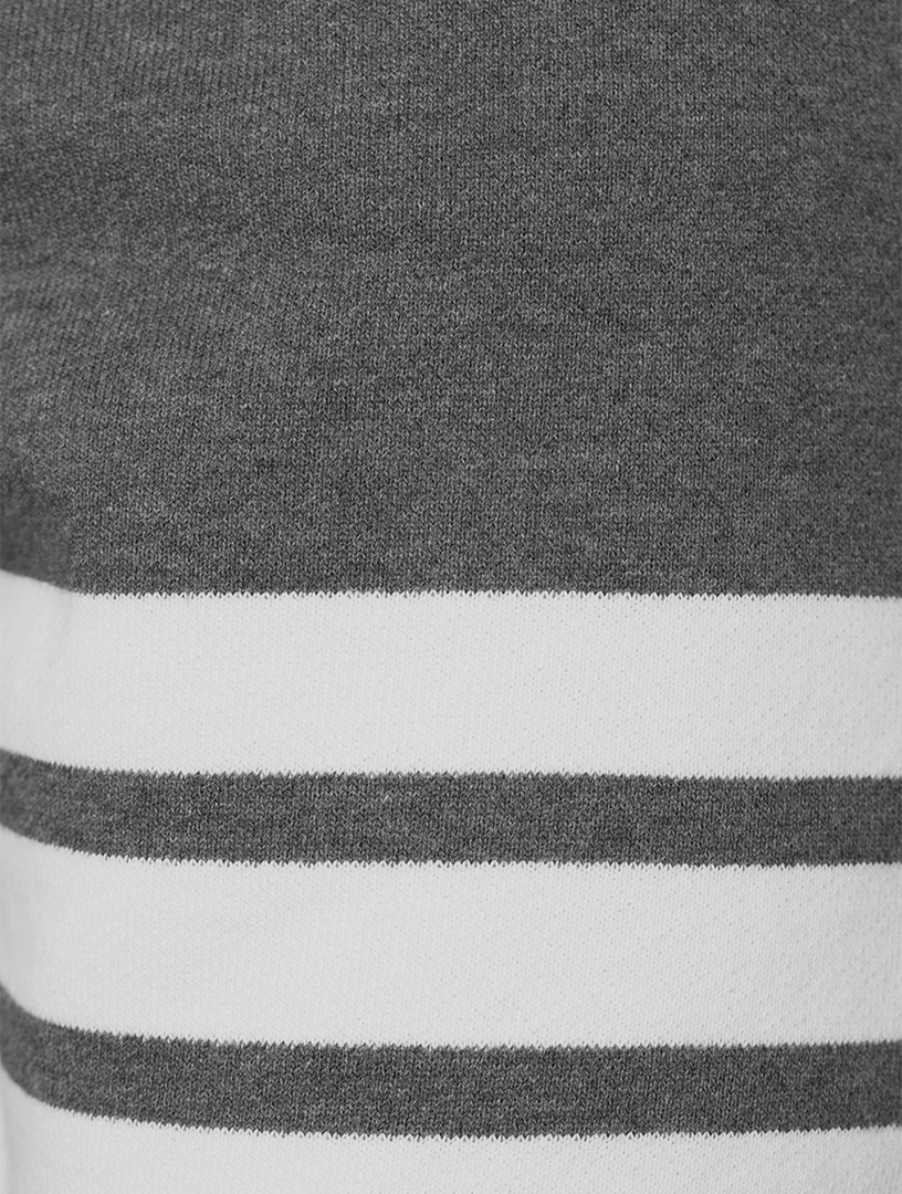 THOM BROWNE Cotton Four-Bar Sweatpants Men's Grey