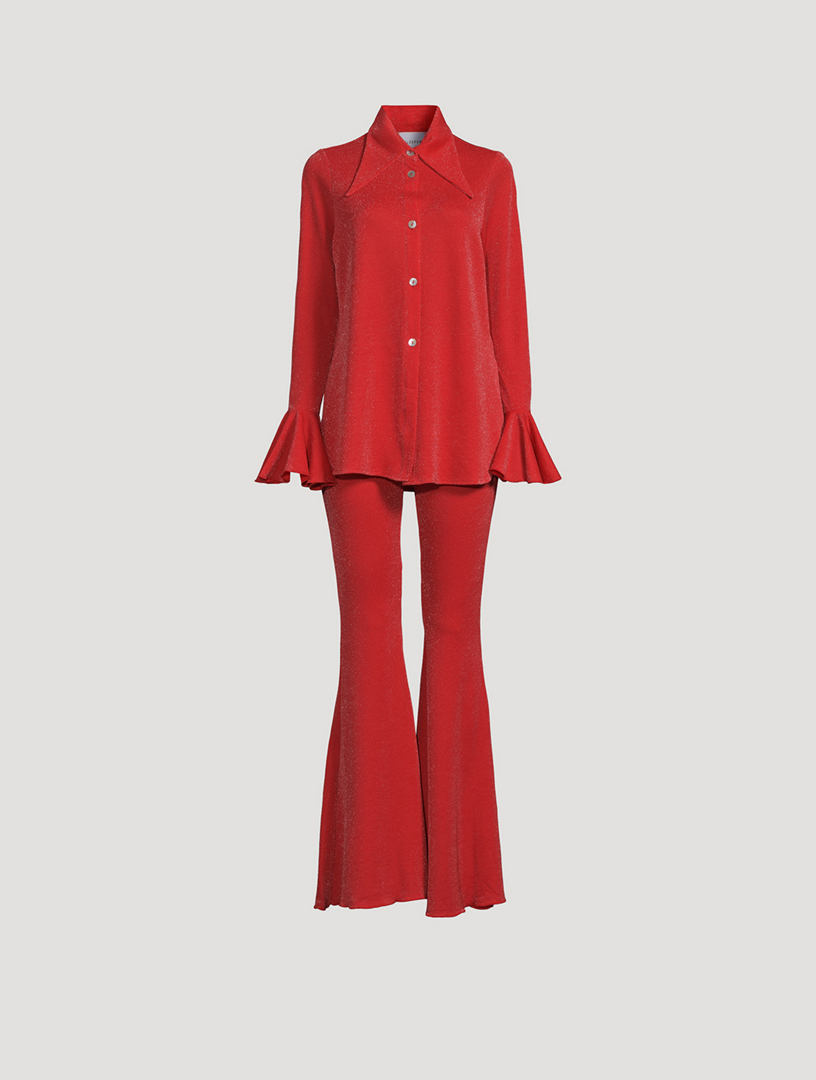 SLEEPER Lurex Lounge Suit With Pants Holt Renfrew Canada