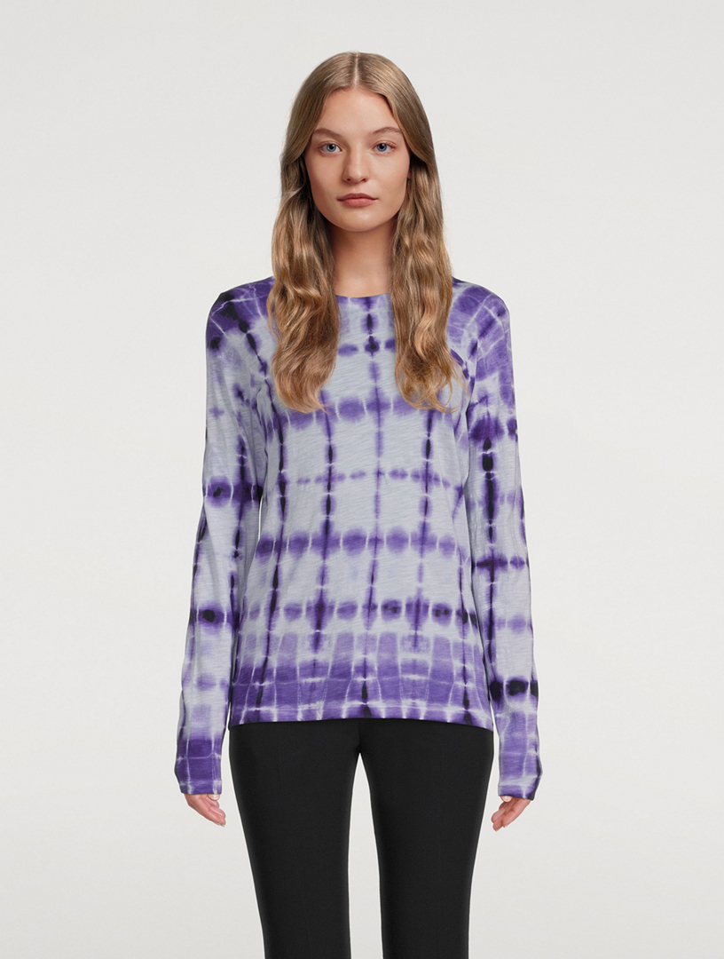 PROENZA SCHOULER Tie-Dye T-Shirt  Purple