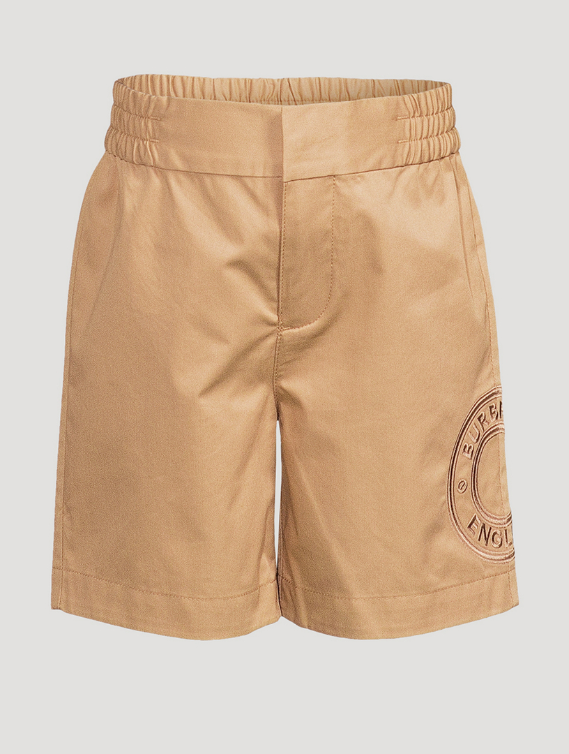 BURBERRY Cotton Twill Chino Shorts With Logo | Holt Renfrew Canada