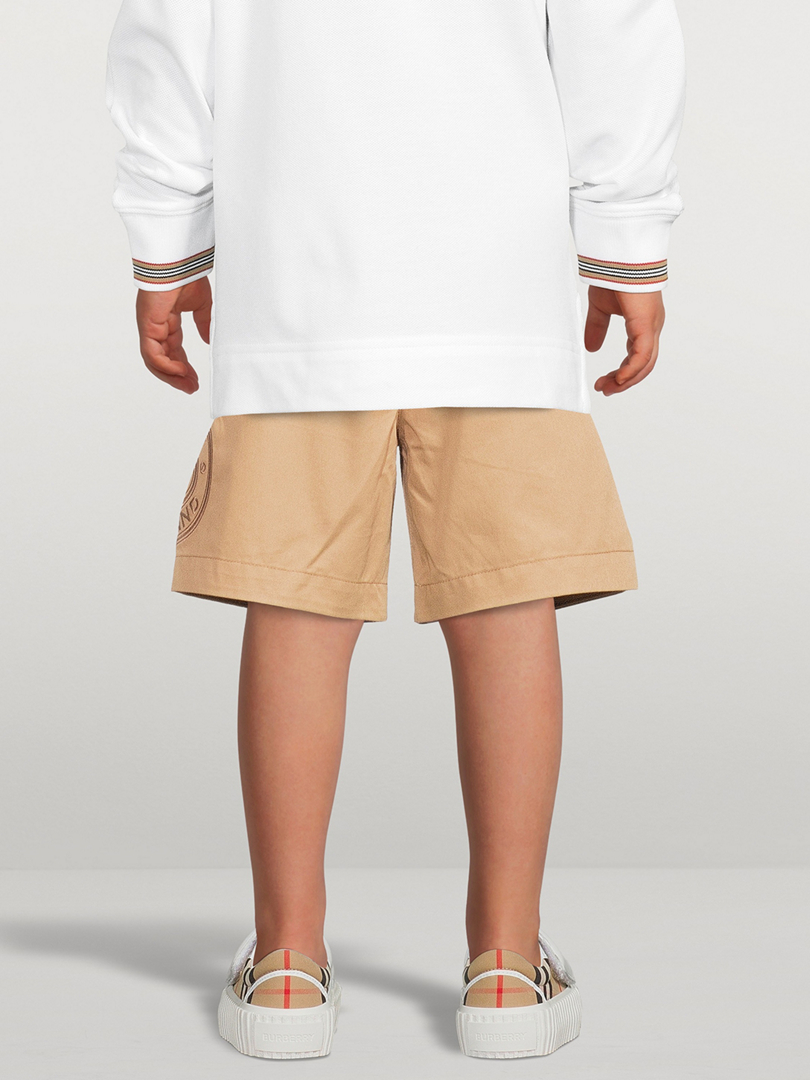 BURBERRY Cotton Twill Chino Shorts With Logo | Holt Renfrew Canada