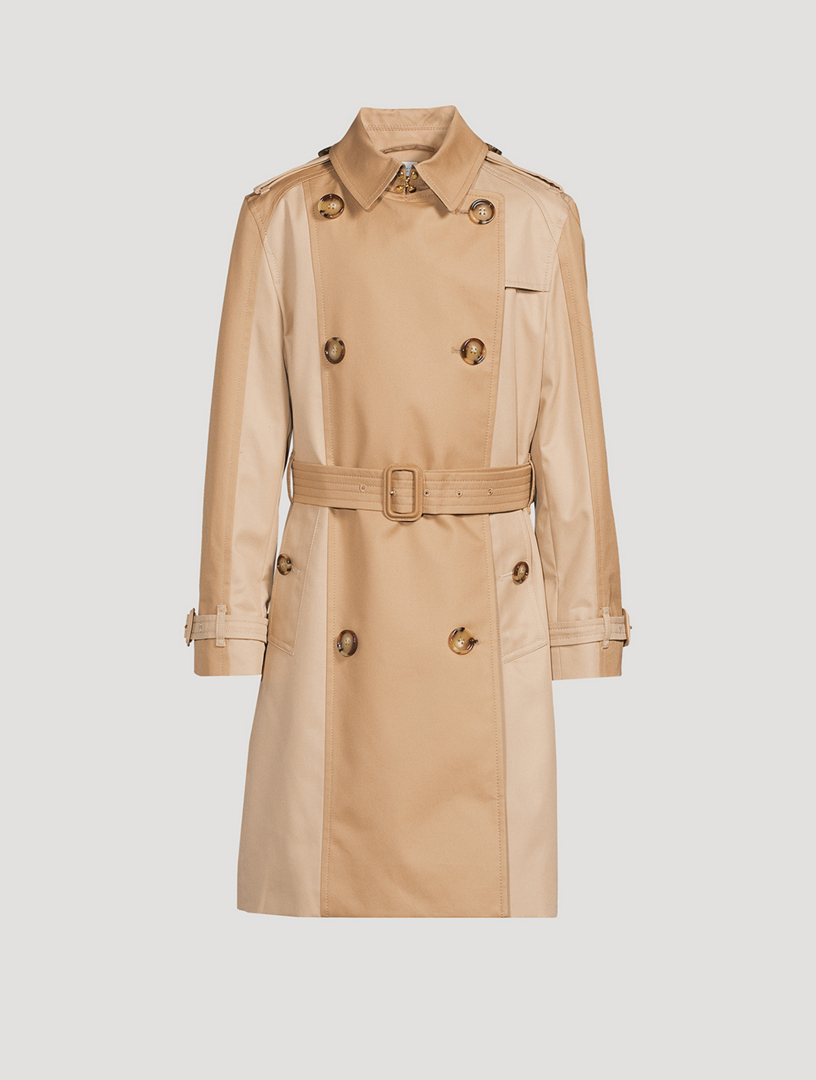 BURBERRY Two-Tone Double-Breasted Trench Coat | Holt Renfrew Canada