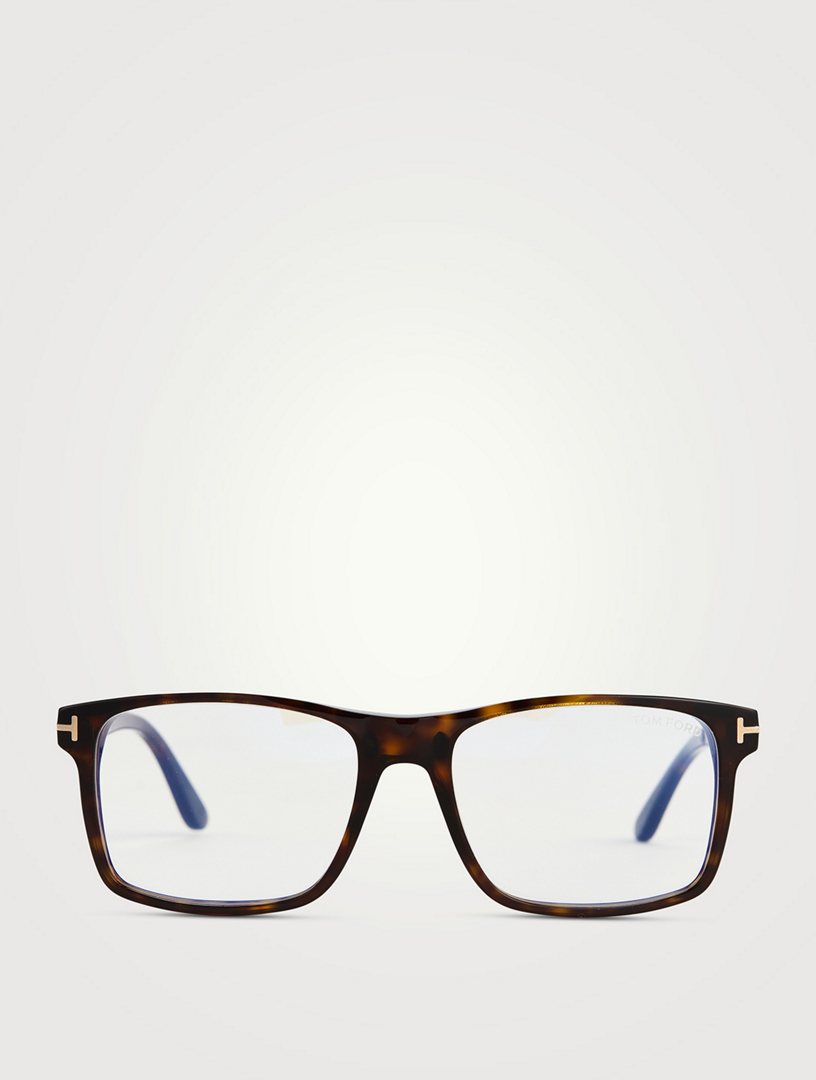 TOM FORD Rectangular Optical Glasses With Blue Block Technology | Holt  Renfrew Canada