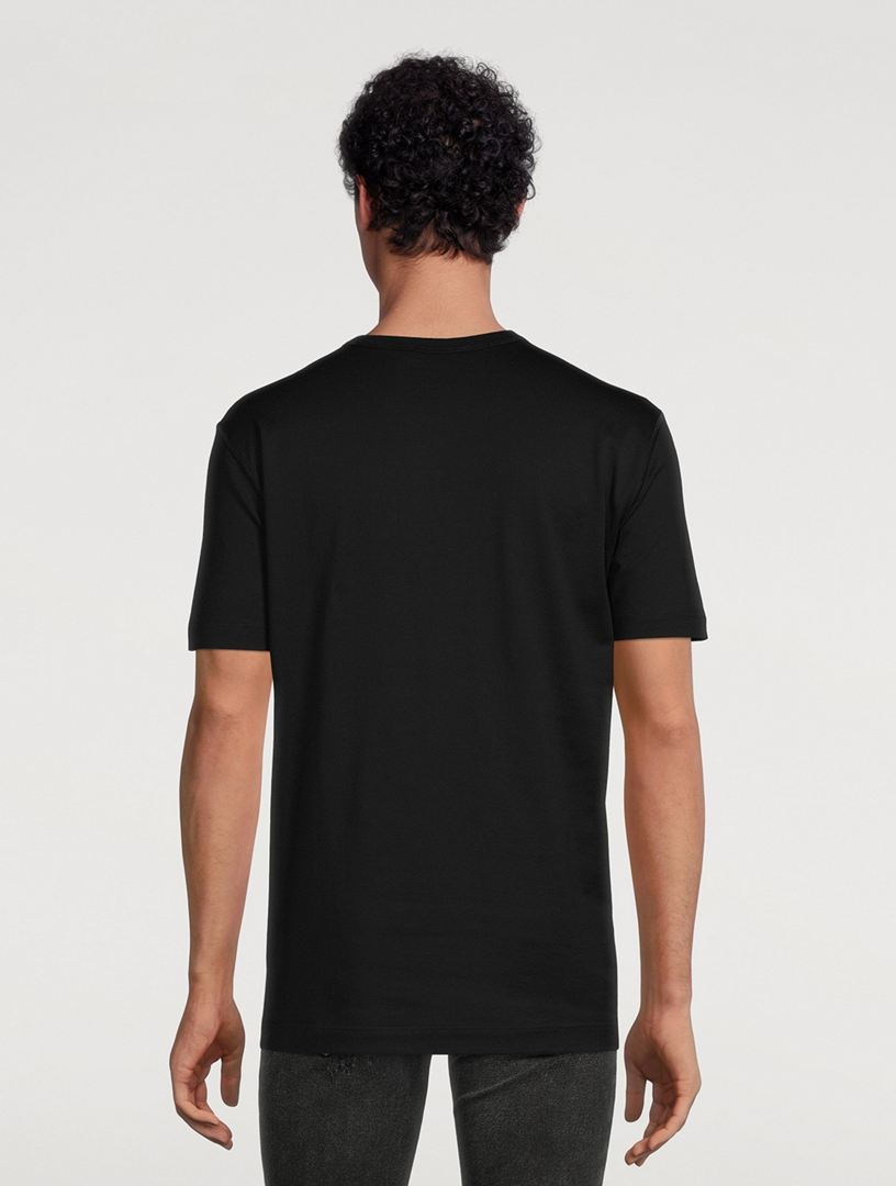 DOLCE & GABBANA Cotton T-Shirt With Logo Tag | Holt Renfrew Canada