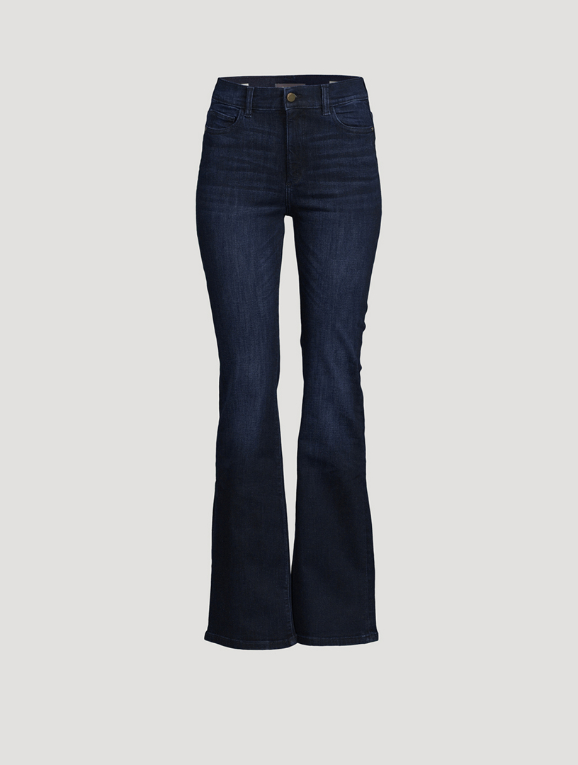 MOTHER The Weekender Flare Jeans With Slit Hem | Holt Renfrew Canada