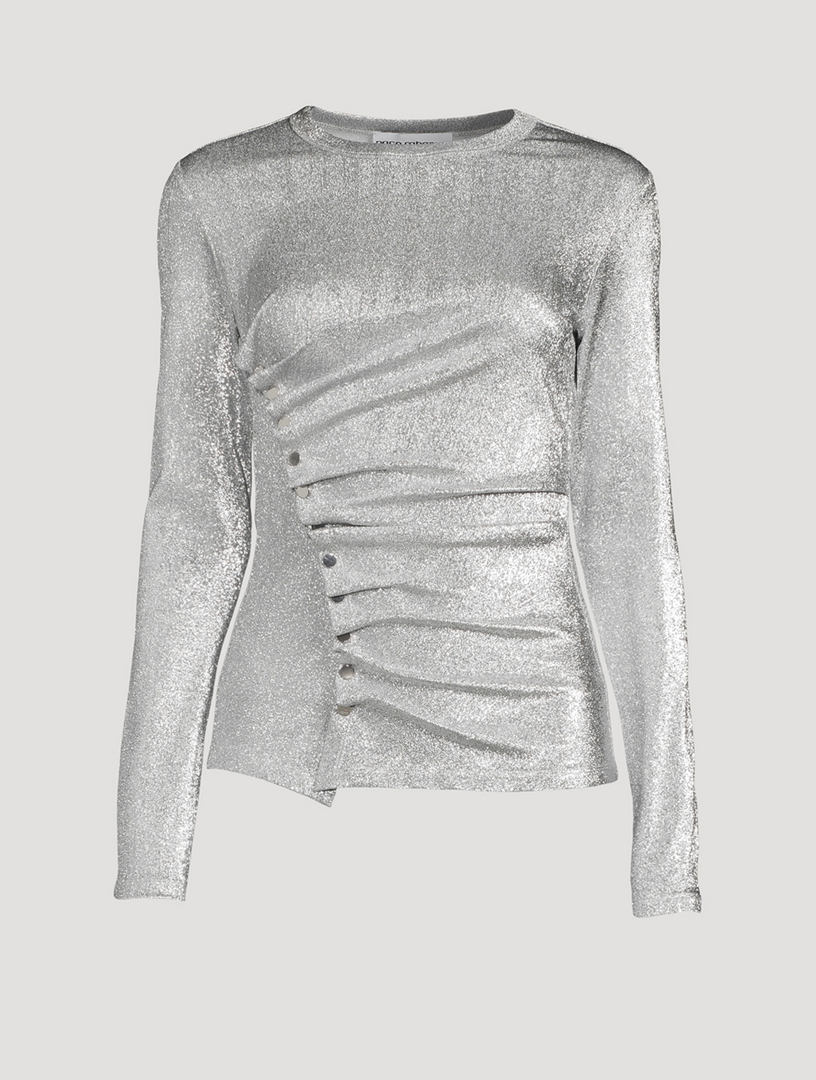 PACO RABANNE Jersey Top With Studs | Holt Renfrew Canada