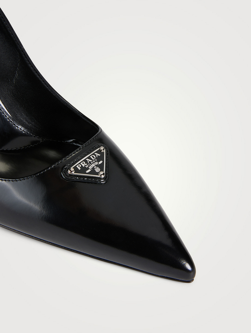 PRADA Brushed Leather Pumps | Holt Renfrew Canada