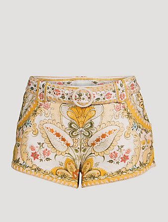 Laurel Belted Linen Shorts