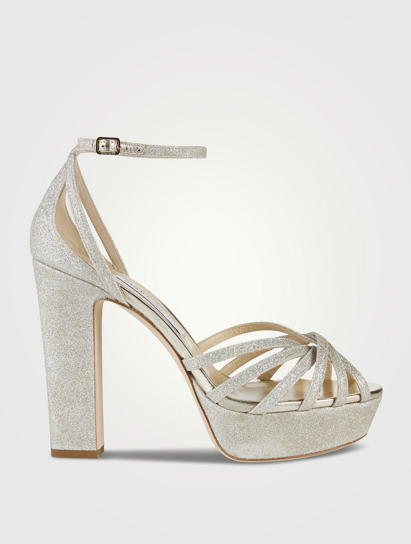 Isra Glitter Platform Sandals