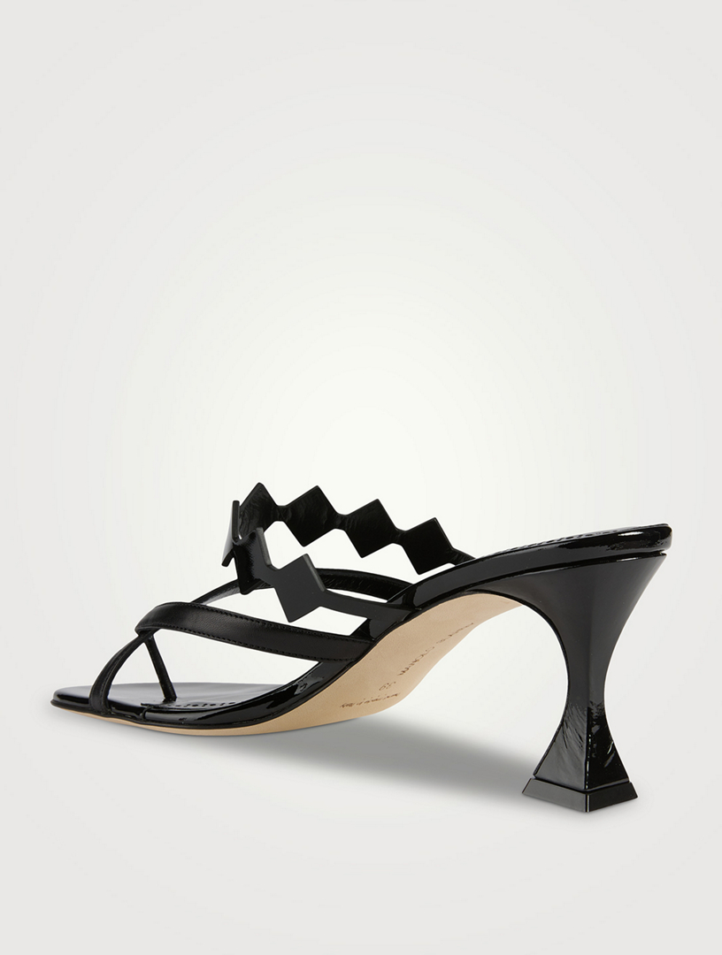 MANOLO BLAHNIK Sulafahi Leather Thong Mules Holt Renfrew Canada