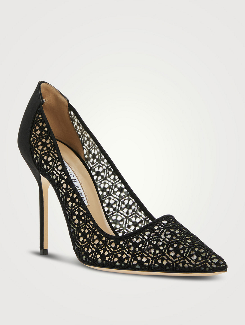 MANOLO BLAHNIK BB 105 Lace Pumps | Holt Renfrew Canada