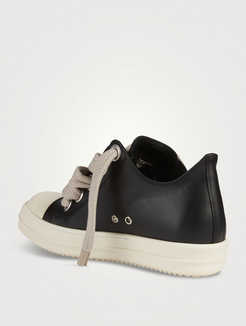 RICK OWENS Leather Low Sneakers | Holt Renfrew Canada
