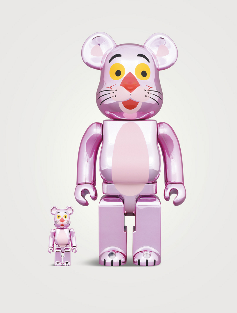 BEARBRICK Pink Panther Chrome 100% & 400% Be@rbrick Set | Holt