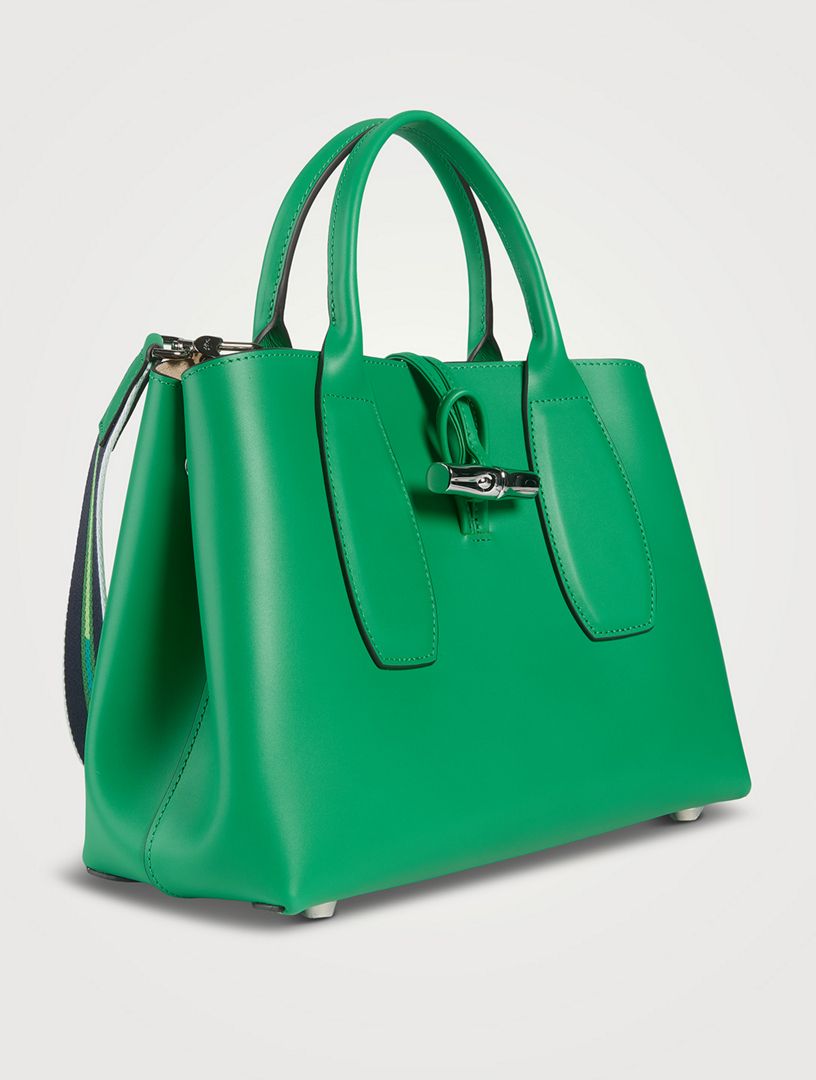 LONGCHAMP Medium Roseau Box Leather Top Handle Bag Holt Renfrew Canada