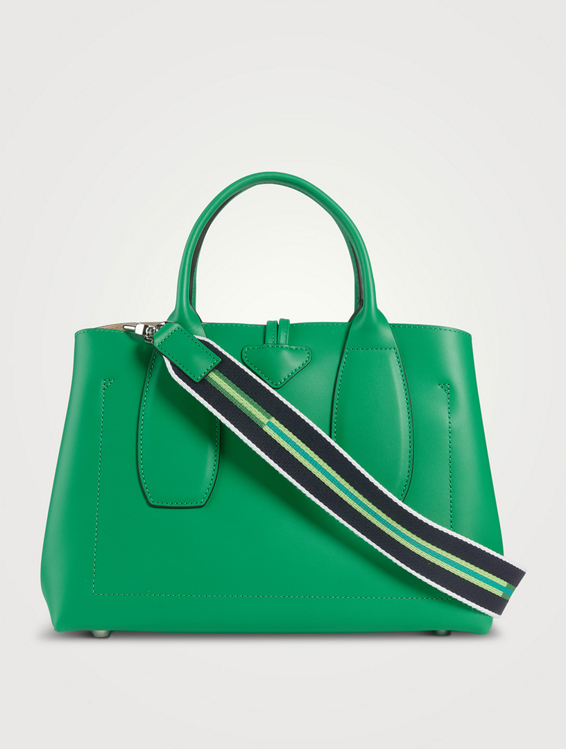 LONGCHAMP Medium Roseau Box Leather Top Handle Bag Holt Renfrew Canada