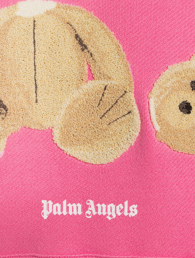 PALM ANGELS Cotton Bear Hoodie Men's Pink