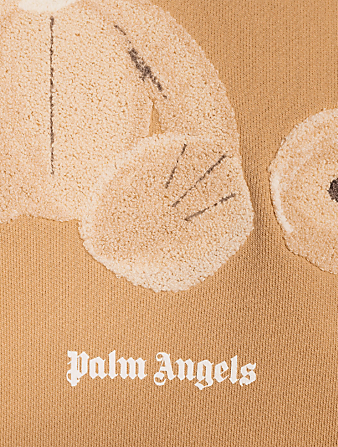 PALM ANGELS Cotton Bear Hoodie Men's Beige