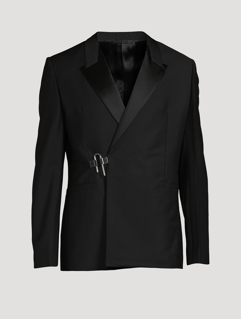 GIVENCHY Wool And Mohair Slim Jacket With U-Lock | Holt Renfrew Canada