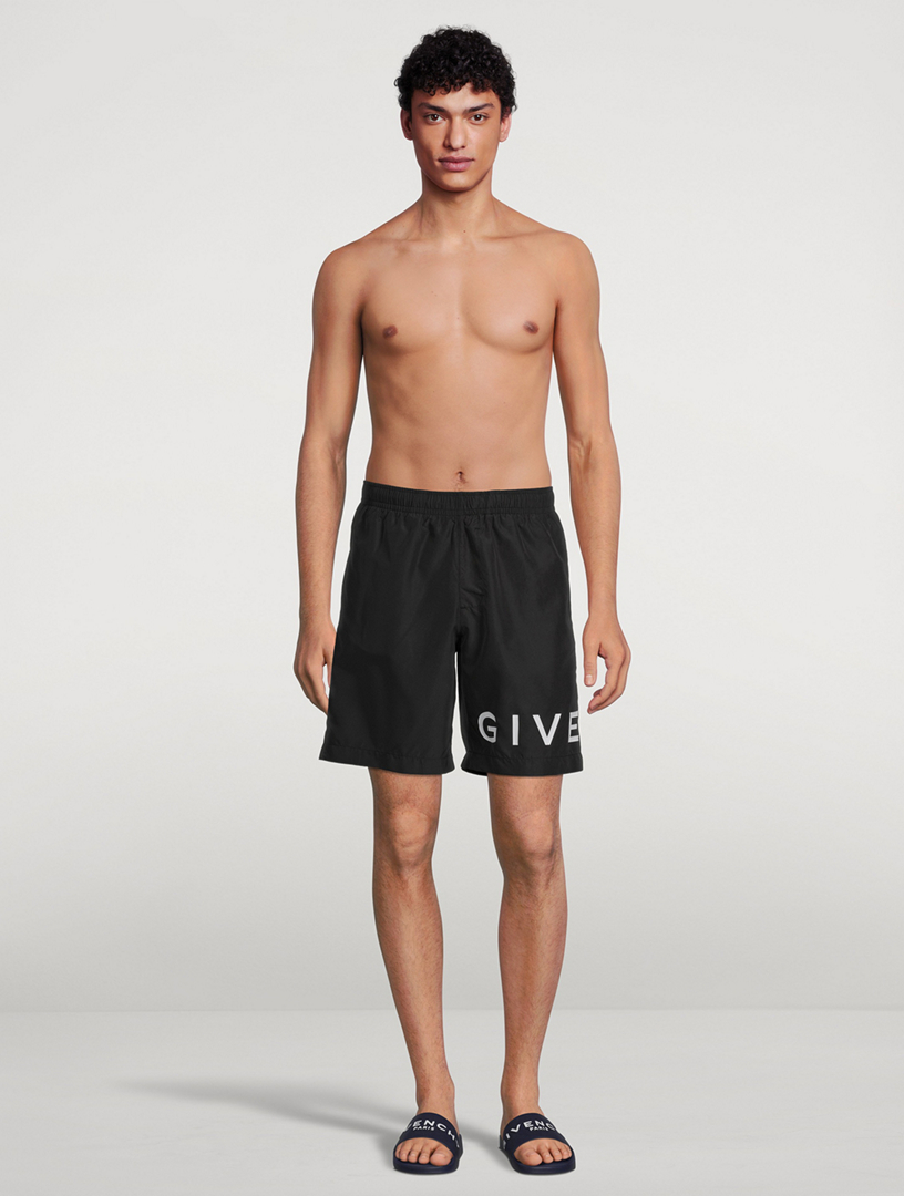 GIVENCHY 4G Recycled Nylon Long Swim Shorts | Holt Renfrew Canada