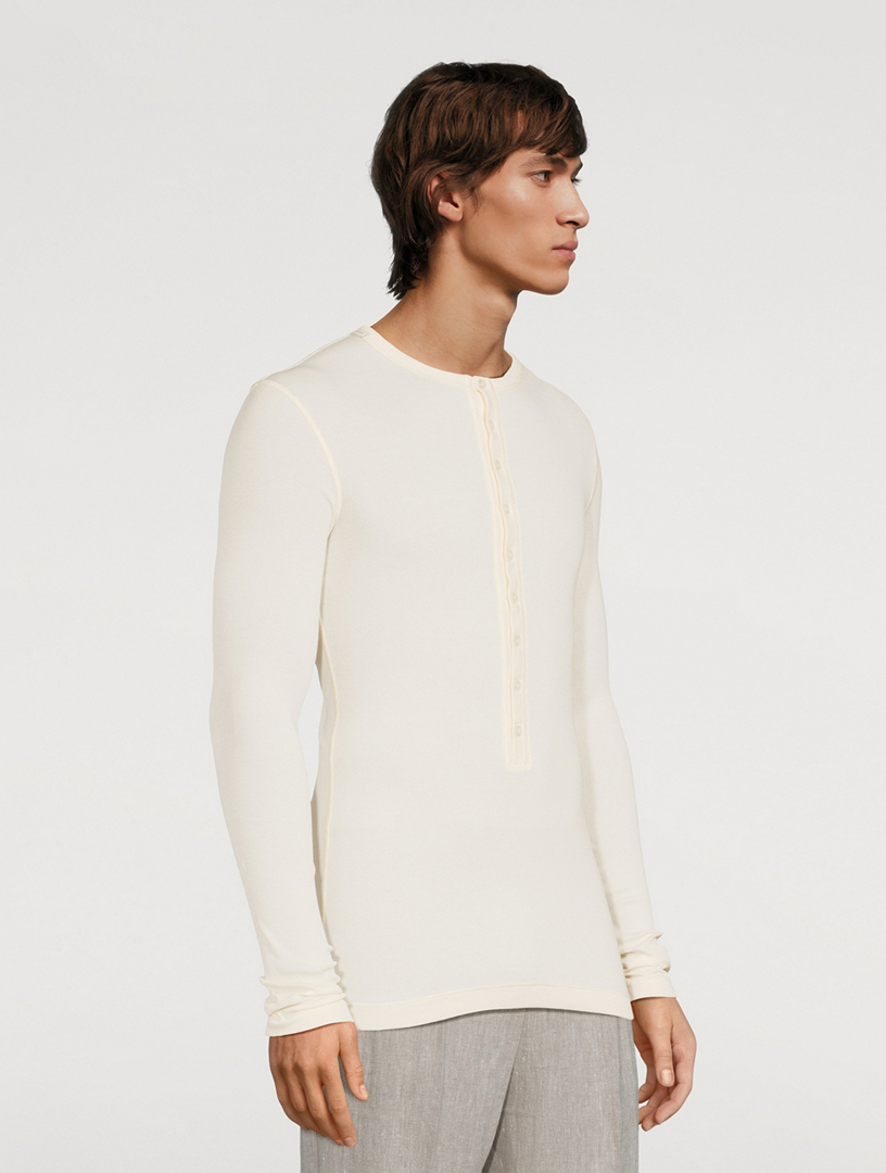 DOLCE & GABBANA ReEdition Rib Henley Shirt Holt Renfrew Canada