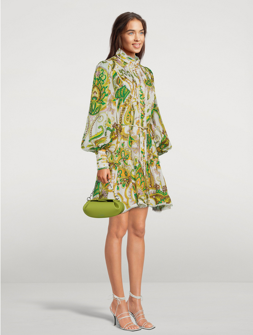 ALEMAIS Octavia Mini Dress In Paisley Print | Holt Renfrew Canada