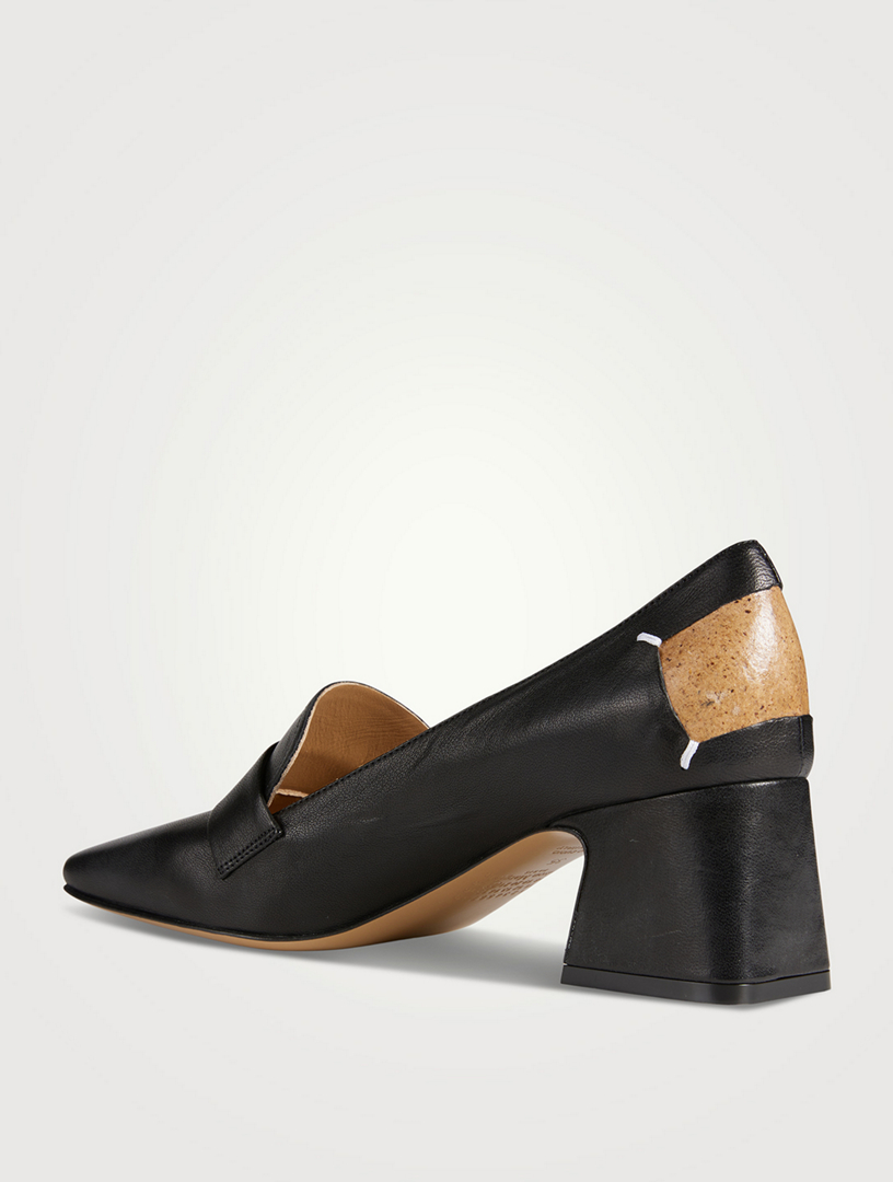 MAISON MARGIELA Square-Toe Leather Loafers | Holt Renfrew Canada