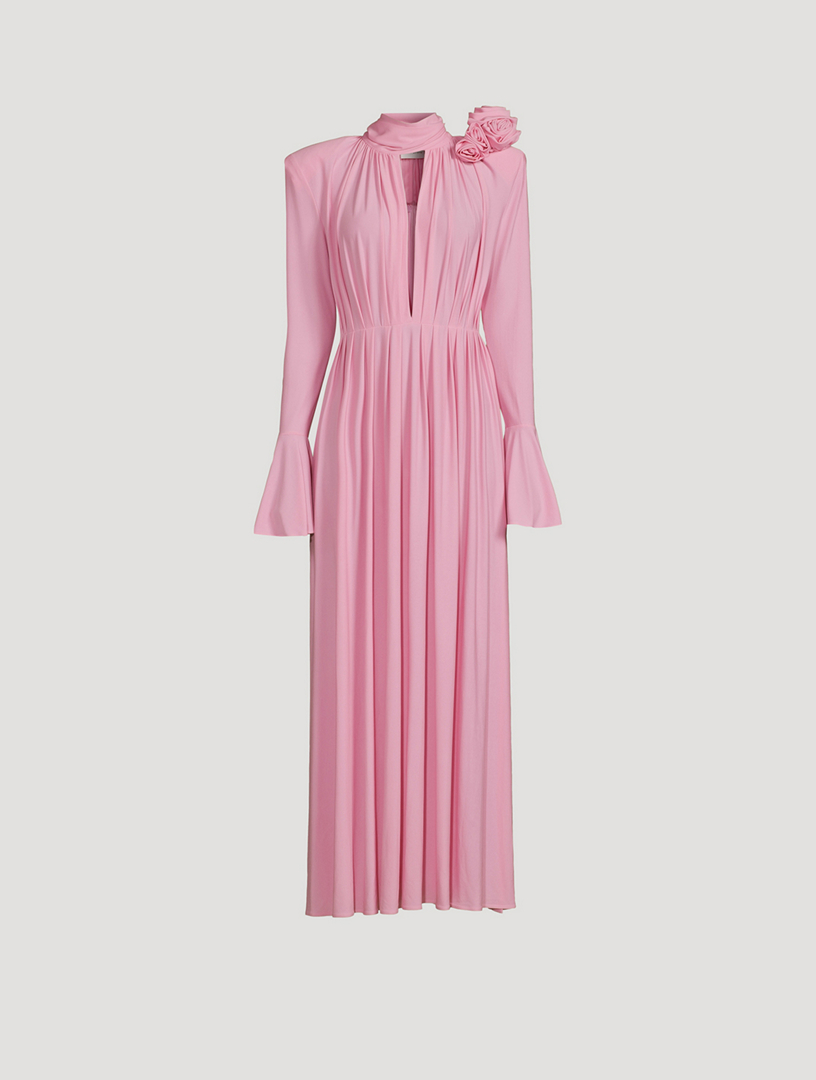 MAGDA BUTRYM Pleated Crepe Jersey Maxi Dress | Holt Renfrew Canada