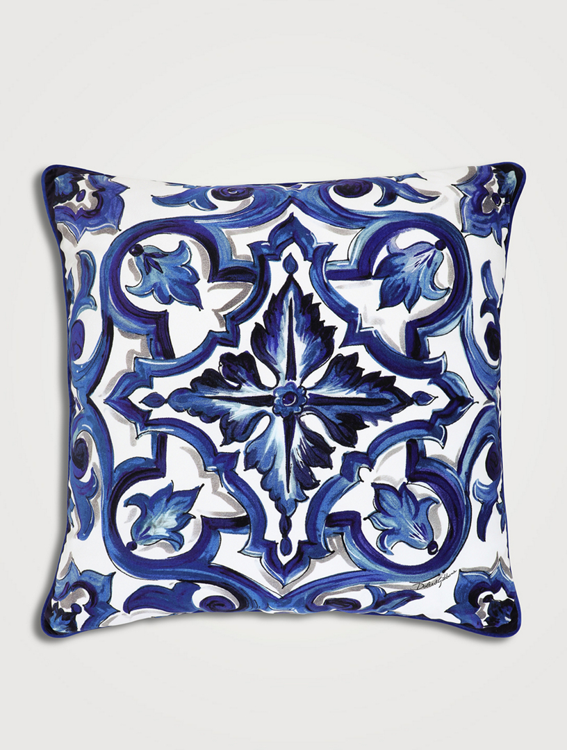 DOLCE & GABBANA CASA Blue Mediterraneo Velvet Cushion, 30-Inch | Holt  Renfrew Canada