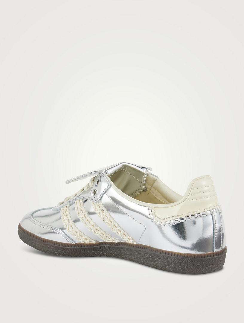 ADIDAS Adidas x Wales Bonner Samba Metallic Leather Sneakers | Holt ...