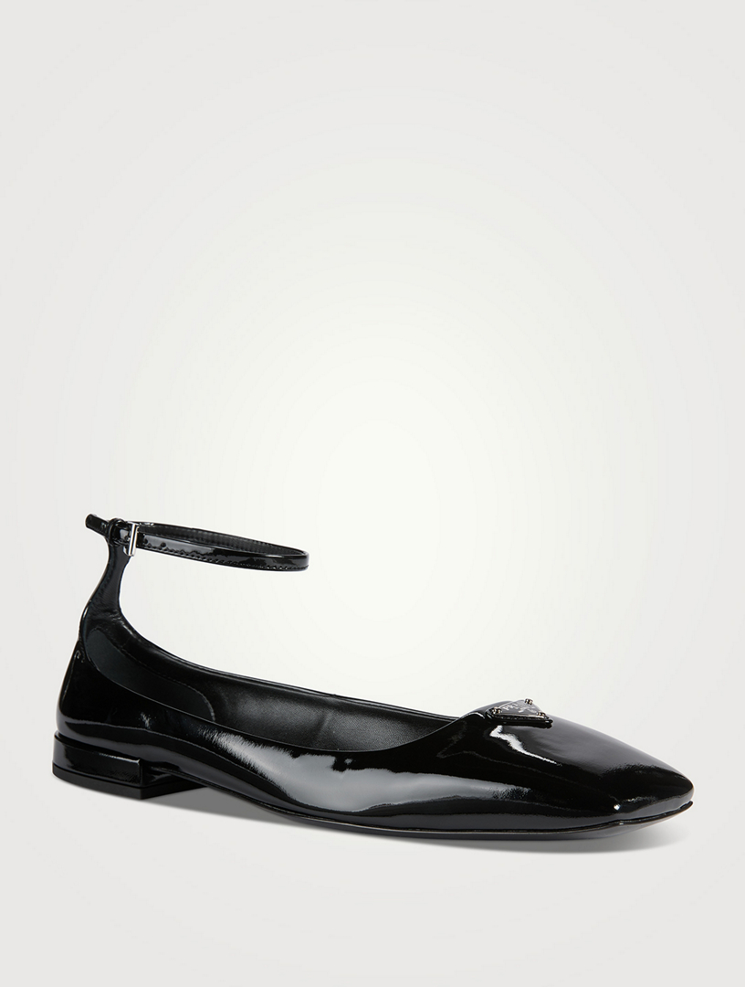 prada patent leather ballerinas