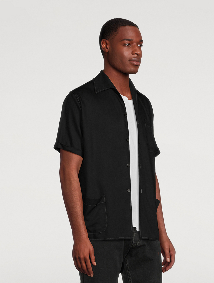 MAISON MARGIELA Rayon Twill Short-Sleeve Shirt | Holt Renfrew Canada