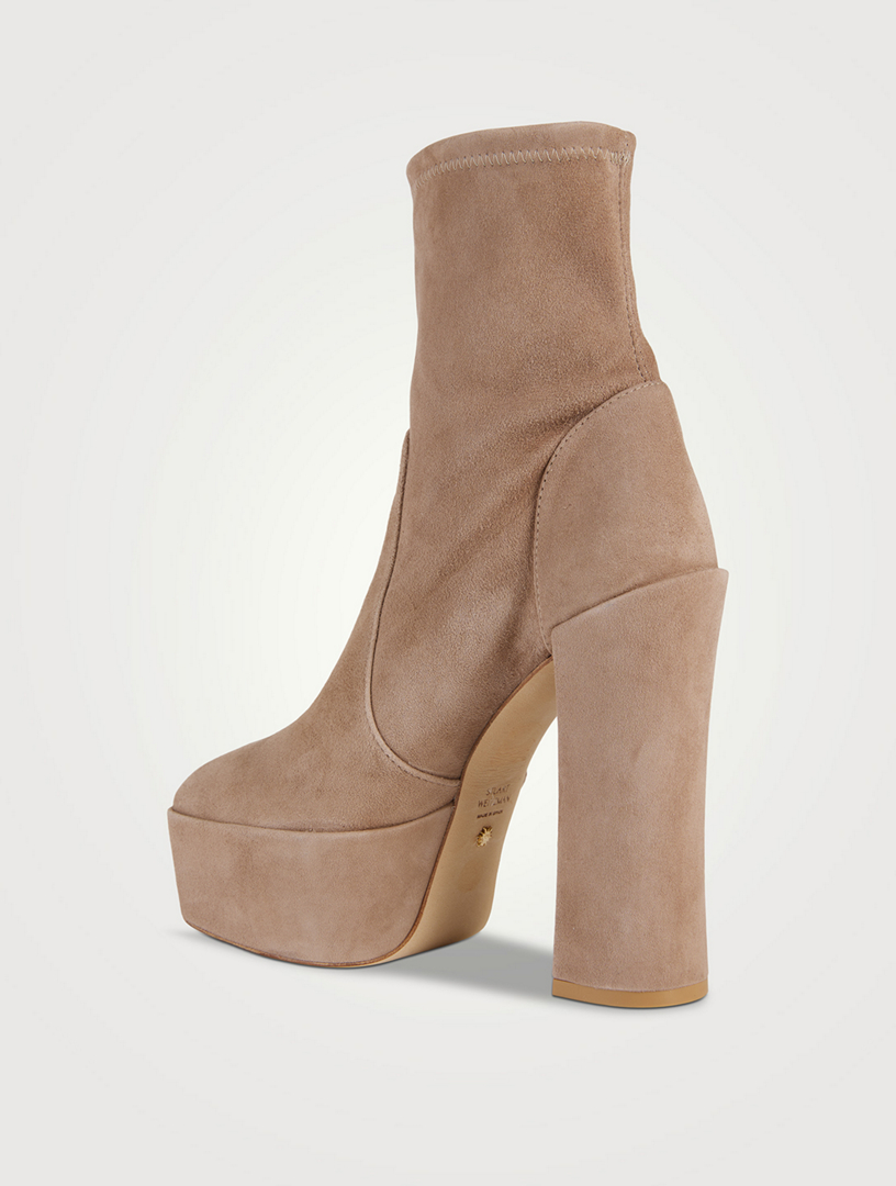 STUART WEITZMAN Skyhigh Suede Platform Sock Boots Holt Renfrew Canada