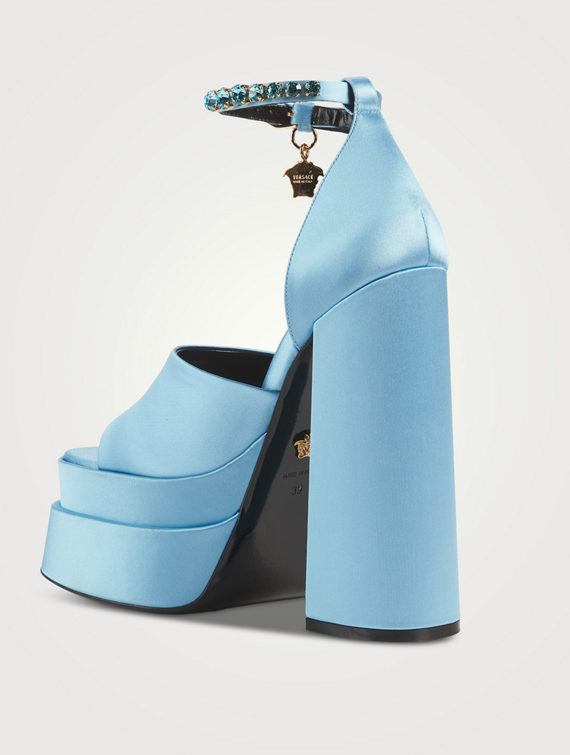 Versace Medusa Aevitas Satin Platform Sandals Holt Renfrew Canada