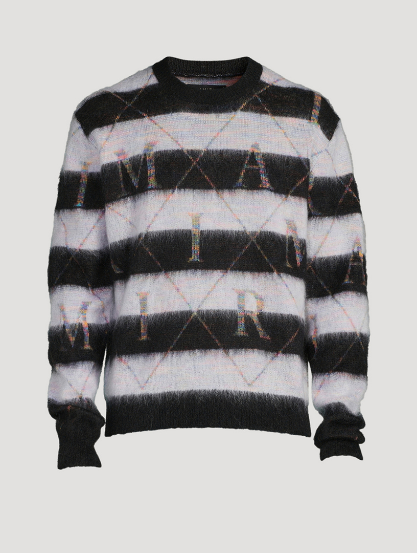 stripes for creative MOHAIR CREW NECK XL | www.ofa.sg