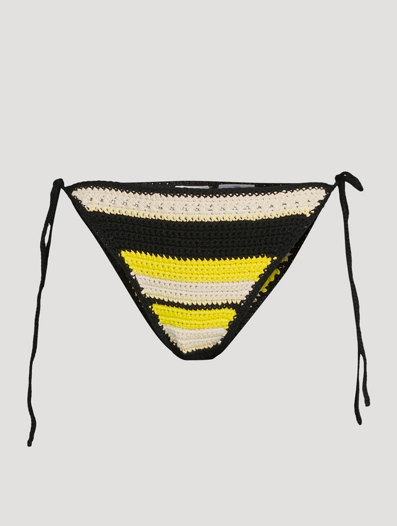 GANNI Crochet String Bikini Briefs Holt Renfrew Canada