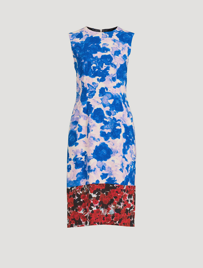 DRIES VAN NOTEN Delavina Sleeveless Midi Dress In Floral Print