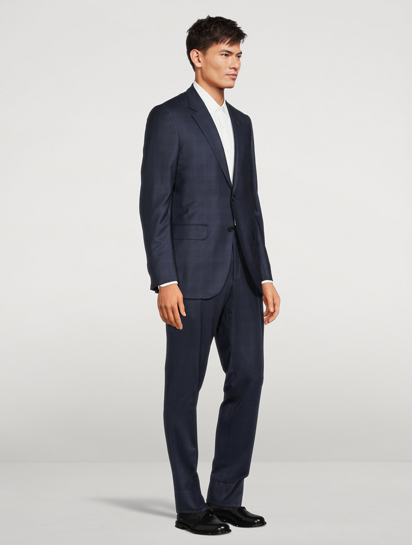 ZEGNA Wool Two-Piece Suit In Check Print | Holt Renfrew Canada