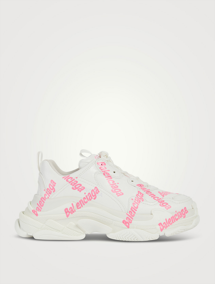 BALENCIAGA Triple S Logotype Sneakers | Holt Renfrew Canada