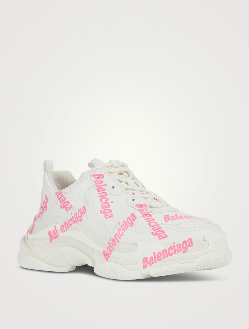 BALENCIAGA Triple S Logotype Sneakers | Holt Renfrew Canada