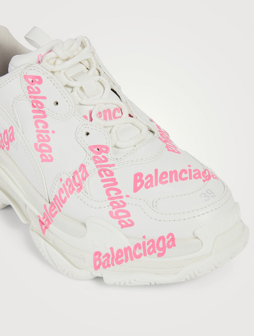 BALENCIAGA Triple S Logotype Sneakers | Holt Renfrew Canada