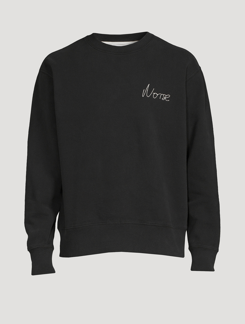 NORSE PROJECTS Arne Sweatshirt With Chain Stitch Logo | Holt