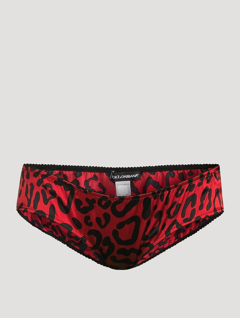 DOLCE & GABBANA High-Waisted Briefs In Leopard Print | Holt Renfrew Canada