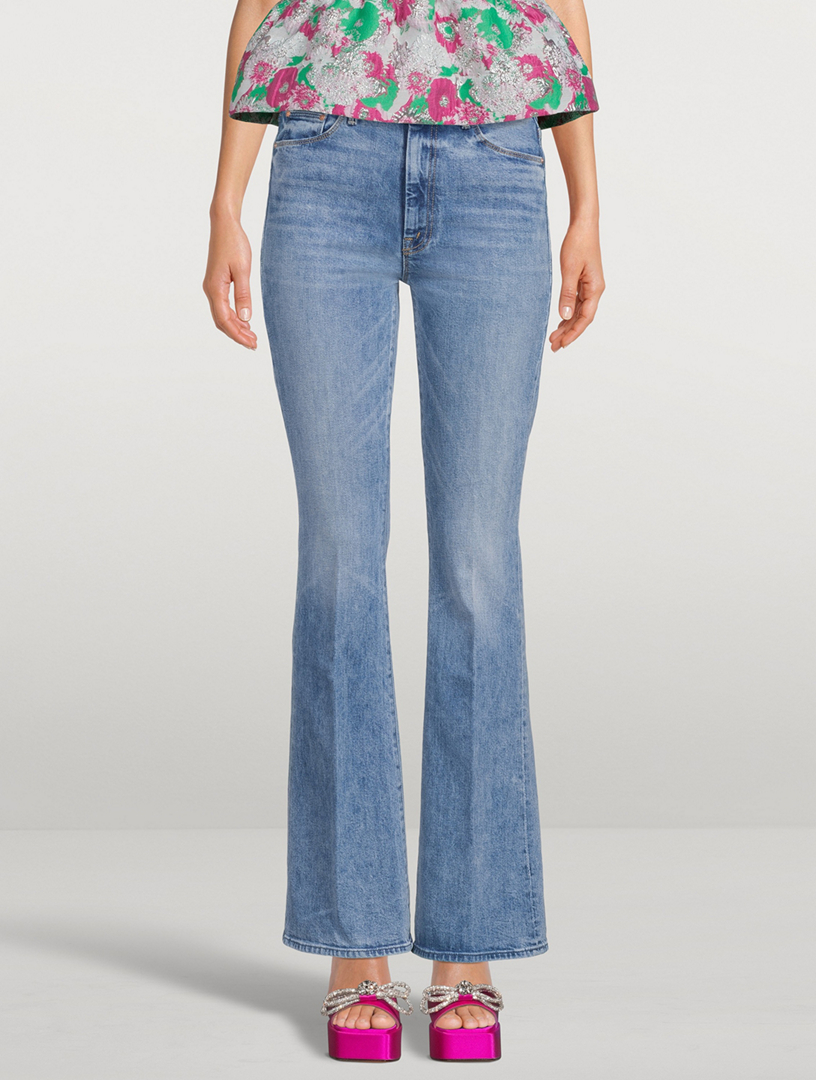 The Weekender Flare Jeans With Slit Hem