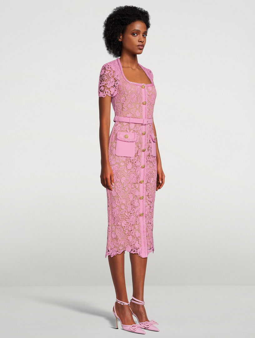 SELFPORTRAIT Guipure Lace Midi Dress Holt Renfrew Canada